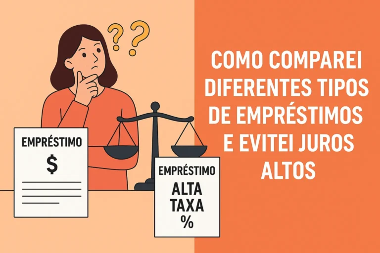 Como Comparei Diferentes Tipos de Empréstimos e Evitei Juros Altos