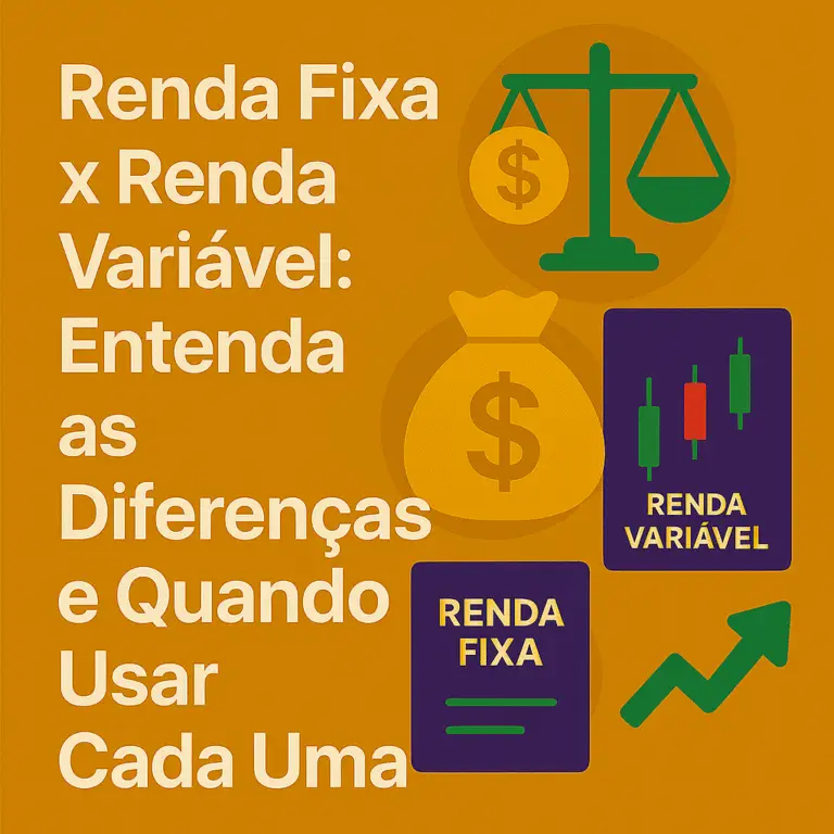 Renda Fixa x Renda Variável: Entenda as Diferenças e Quando Usar Cada Uma