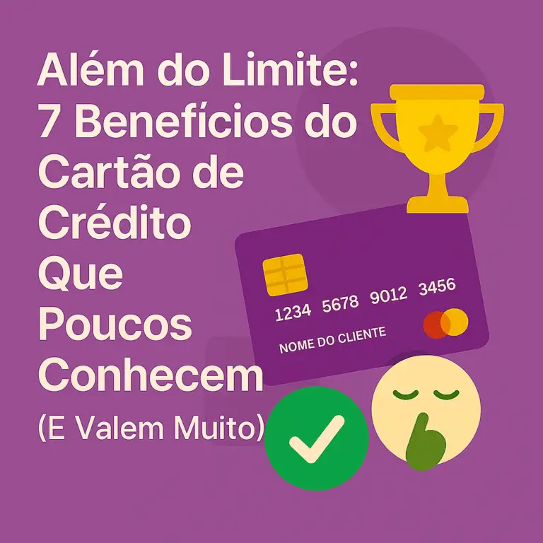 Além do Limite: 7 Benefícios do Cartão de Crédito Que Poucos Conhecem (E Valem Muito!)
