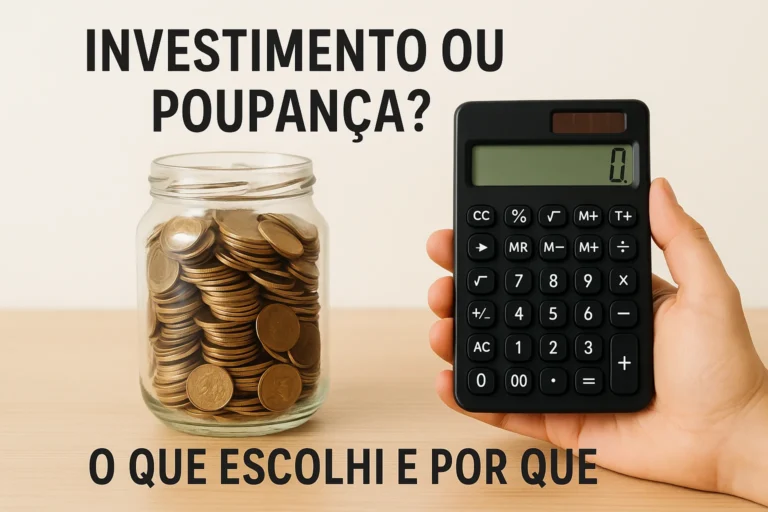 Investimento ou Poupança? O Que Escolhi e Por Quê